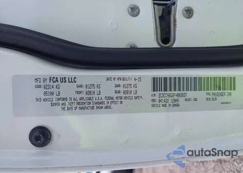 2015 Chrysler 300 300S from USA, damaged, VIN 2C3CCABG2FH802837